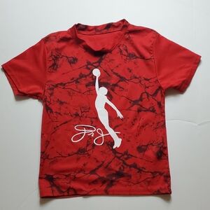 Source Unknown Red Marble Kids Tee